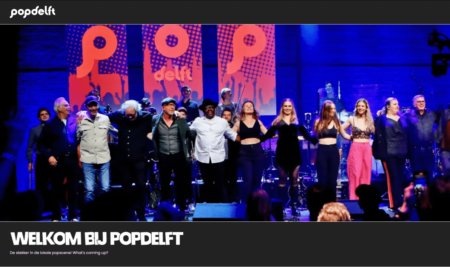 PopDelft website with nice event.